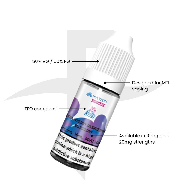 Hayati Pro Max Strawberry Raspberry Blueberry Nic Salt 10ml