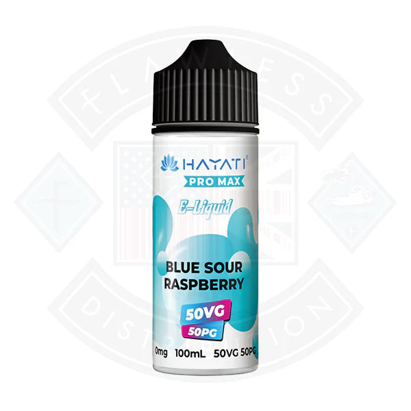 Hayati Pro Max 50/50 - Blue Sour Raspberry 0mg 100ml Shortfill