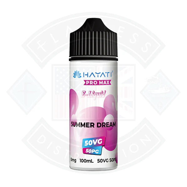 Hayati Pro Max 50/50 - Summer Dream 0mg 100ml Shortfill