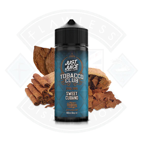 Just Juice Tobacco Club - Sweet Cbano 0mg 100ml Shortfill