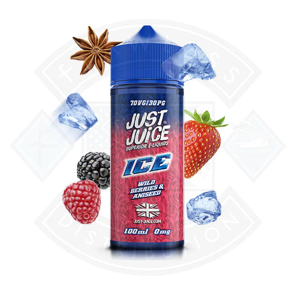 Just Juice Ice - Wild Berries and Aniseed 0mg 100ml Shortfill