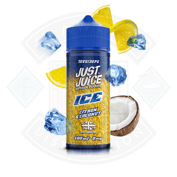 Just Juice Ice - Citron and Coconut 0mg 100ml Shortfill