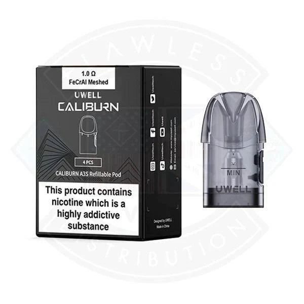 Caliburn A3S Refillable Pod 4pcs/pack - Flawless Vape Shop