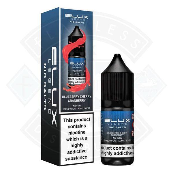 Elux Legend Nic Salt - Blueberry Cherry Cranberry 10ml - Flawless Vape Shop