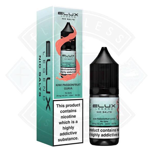 Elux Legend Nic Salt - Kiwi Passionfruit Guava 10ml - Flawless Vape Shop