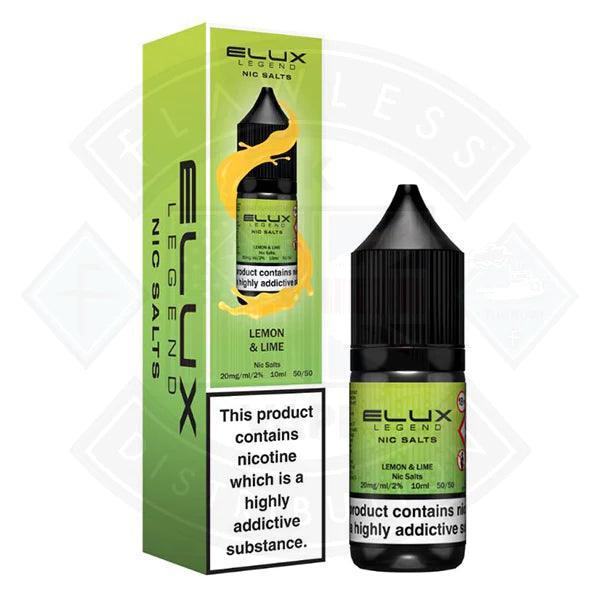 Elux Legend Nic Salt - Lemon and Lime 10ml - Flawless Vape Shop