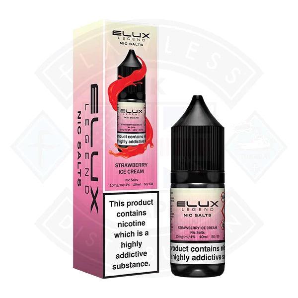 Elux Legend Nic Salt - Strawberry Ice Cream 10ml - Flawless Vape Shop