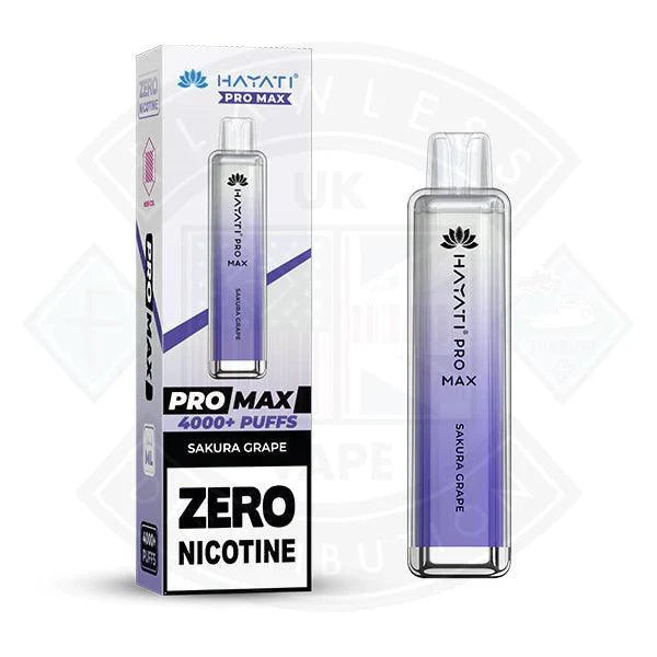 Hayati Pro Max 4000 Disposable Vape ZERO Nicotine - Flawless Vape Shop