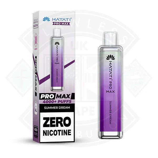 Hayati Pro Max 4000 Disposable Vape ZERO Nicotine - Flawless Vape Shop