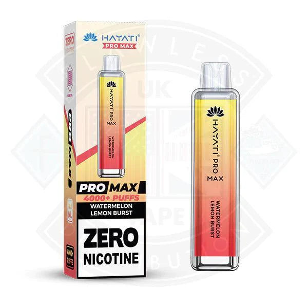 Hayati Pro Max 4000 Disposable Vape ZERO Nicotine - Flawless Vape Shop