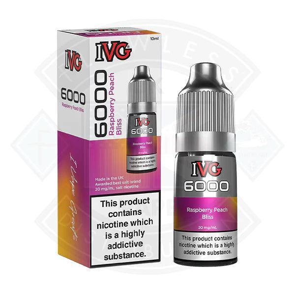 IVG Salt 6000 - Raspberry Peach Bliss 10ml - Flawless Vape Shop