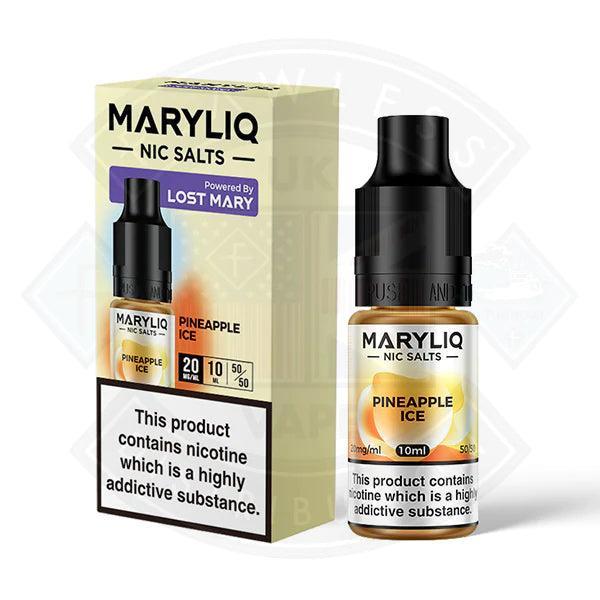 Lost Mary Maryliq Pineapple Ice 10ml Nic Salt - Flawless Vape Shop