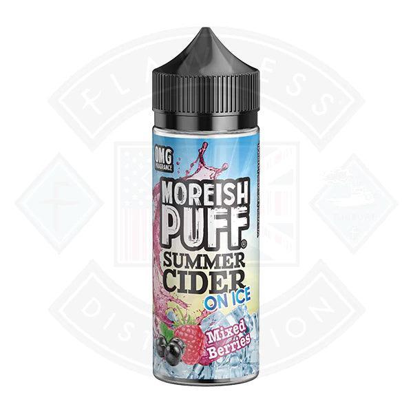 Moreish Puff Summer Cider On Ice Mixed Berries 100ml 0mg shortfill e-liquid - Flawless Vape Shop