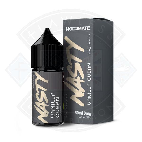 Nasty Juice ModMate - Vanilla Cuban 0mg 50ml Shortfill - Flawless Vape Shop