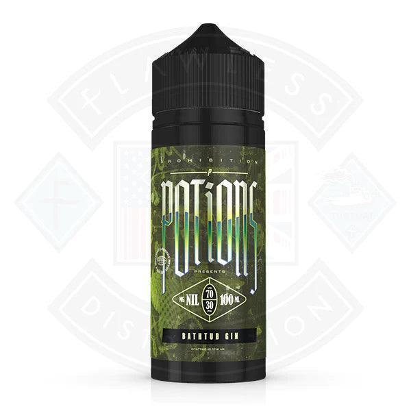 Potions - Bathtub Gin 0mg 100ml Shortfill - Flawless Vape Shop