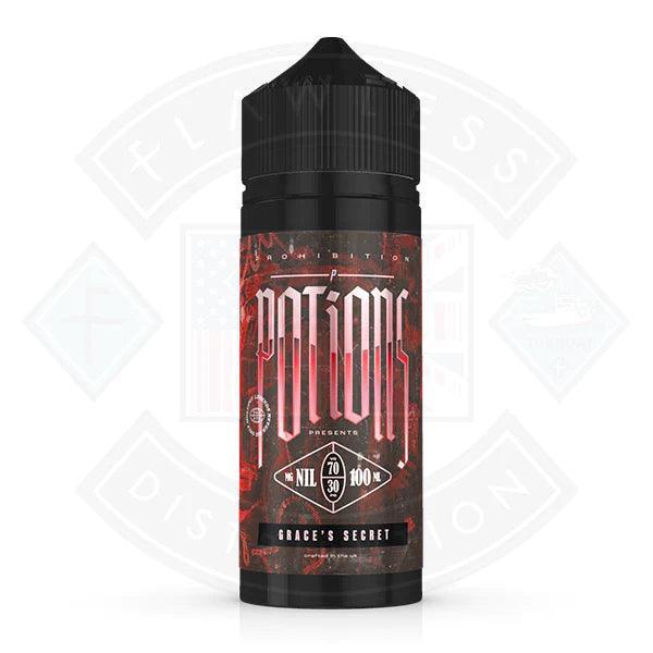 Potions - Grace's Secret 0mg 100ml Shortfill - Flawless Vape Shop