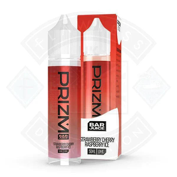 Prizm Bar Juice - Strawberry Cherry Raspberry Ice 50ml E-liquid - Flawless Vape Shop