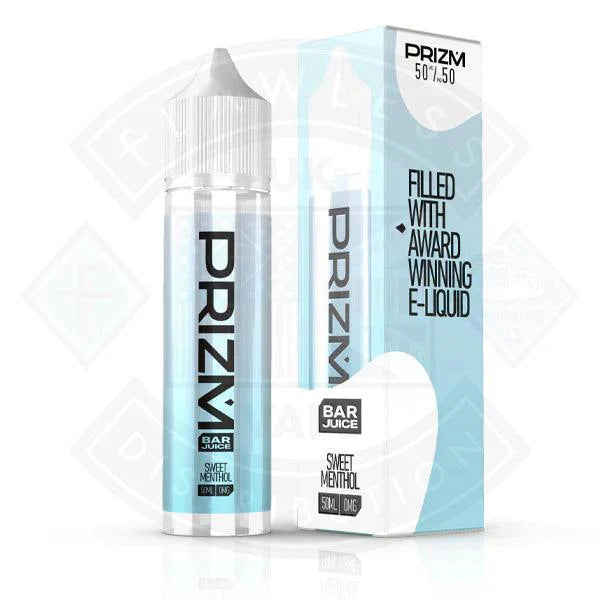 Prizm Bar Juice - Sweet Menthol 50ml E-liquid - Flawless Vape Shop