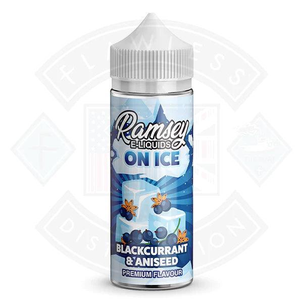 Ramsey E-Liquids on Ice - Blackcurrant Aniseed 0mg 100ml Shortfill - Flawless Vape Shop