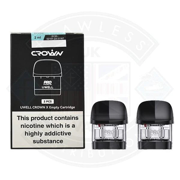 Uwell Crown X Empty Replacement Pods - Flawless Vape Shop