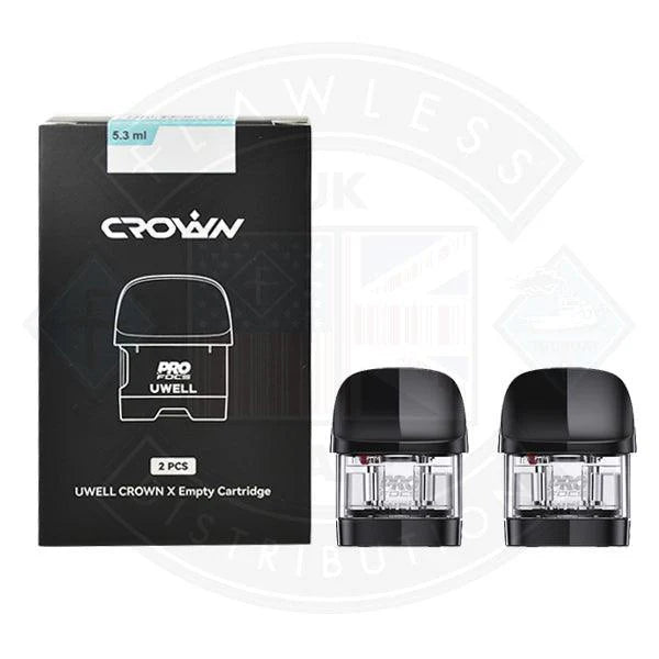 Uwell Crown X Empty Replacement Pods - Flawless Vape Shop