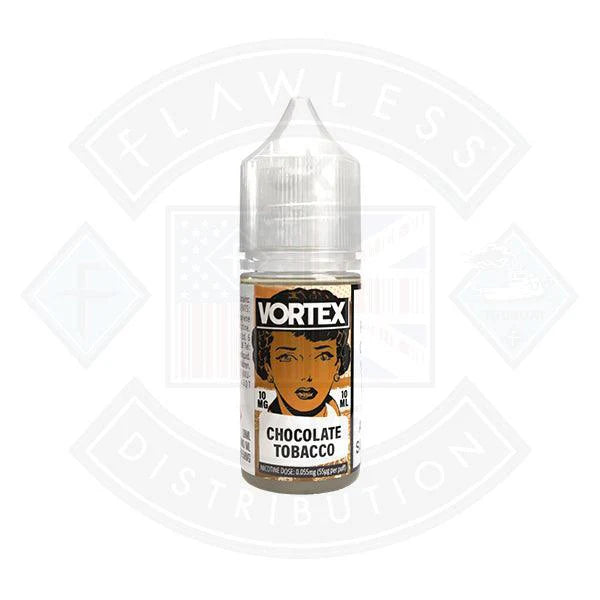 Vortex Chocolate Tobacco Nic Salt 10ml - Flawless Vape Shop