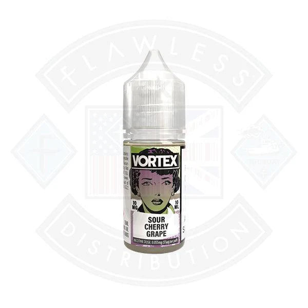 Vortex Sour Cherry Grape Nic Salt 10ml - Flawless Vape Shop