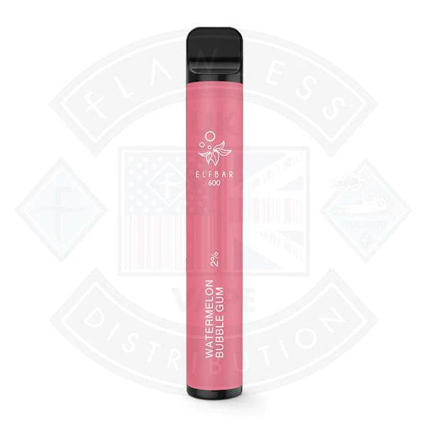 Watermelon Bubblegum Elf Bar Disposable Vape - Flawless Vape Shop