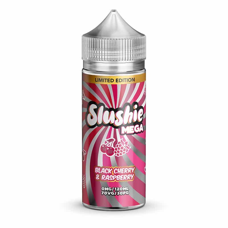 Slushie Mega Limited Edition Black Cherry and Raspberry 0mg 100ml Shortfill