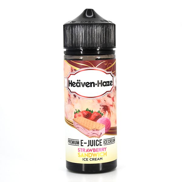 Heaven Haze Strawberry Sandwich Ice Cream 0mg 100ml Shortfill