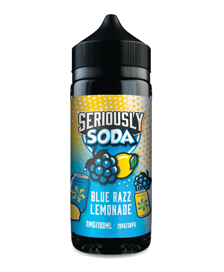 Seriously Soda Blue Razz Lemonade 0mg 100ml Shortfill