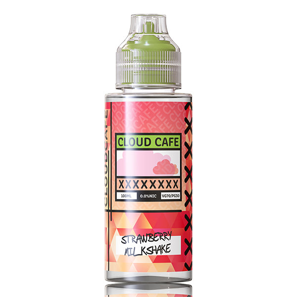 Cloud Café- Strawberry Milkshake  0mg 100ml Shortfill