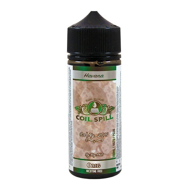 Coil Spill – Havana 0mg 100ml Shortfill