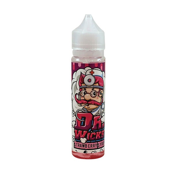 Dr Wicks Strawberry Syrup 0mg 50ml Shortfill