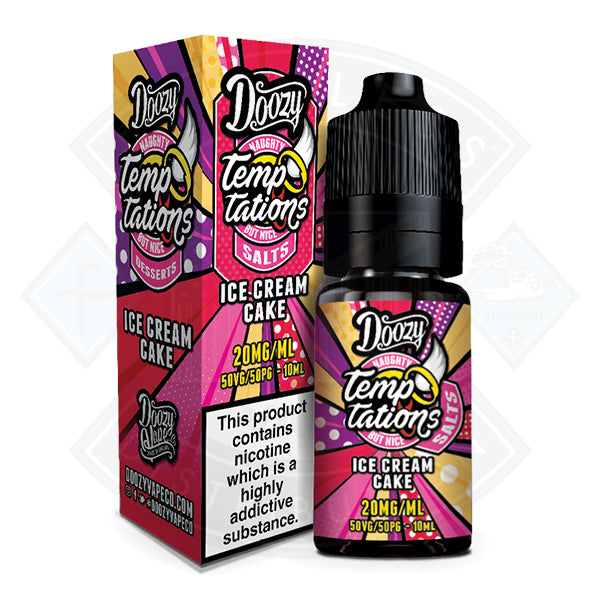 Doozy Temptations Salts Ice Cream Cake 50/50 10ml e-liquid