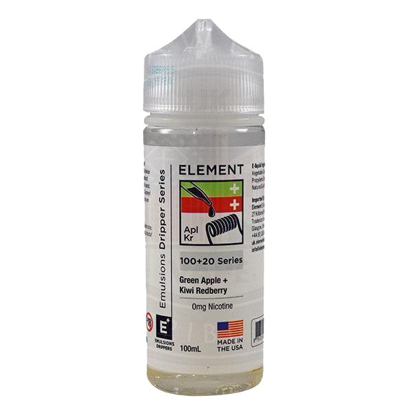 Element Emulsion - Green Apple & Kiwi Redberry 0mg 100ml Shortfill