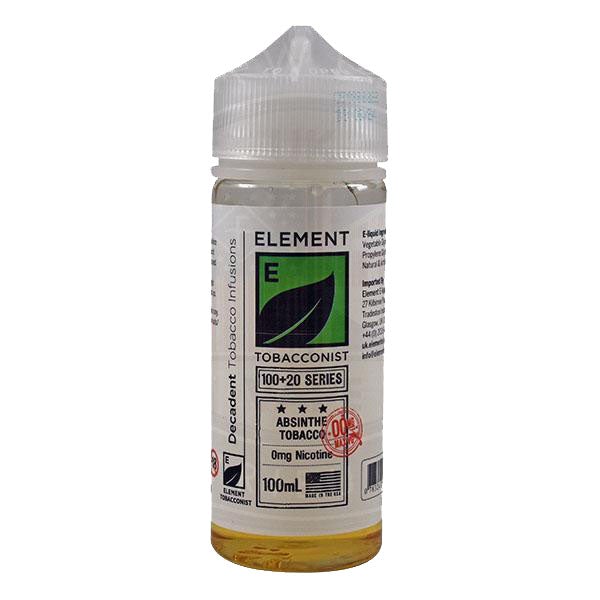 Element Tobacconist - Absinthe Tobacco 0mg 100ml Shortfill