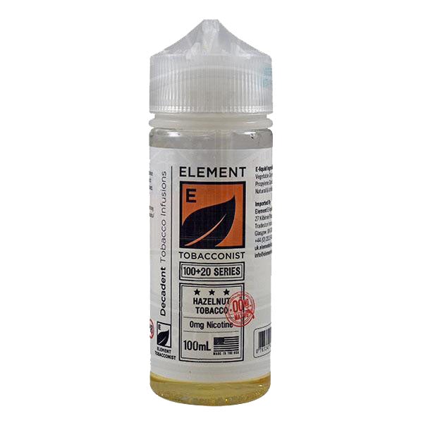 Element Tobacconist - Hazelnut Tobacco 0mg 100ml Shortfill