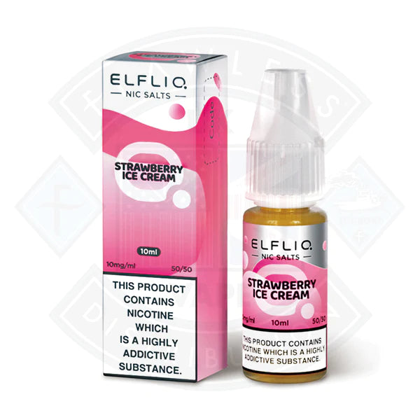 Elf Bar ELFLIQ Strawberry Ice Cream Nic Salt 10ml