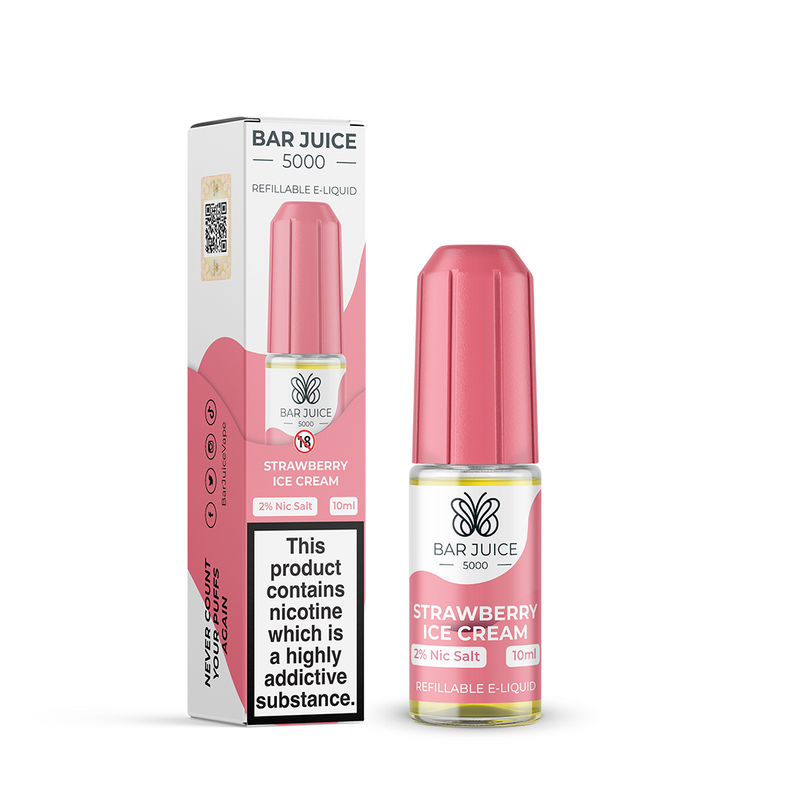 Bar Juice 5000 Nic Salt Strawberry Ice Cream 10ml