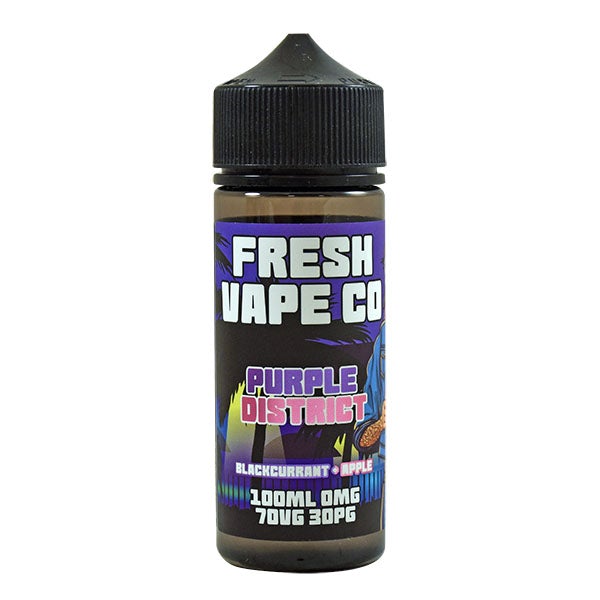 Fresh Vape Co. Purple District Blackcurrant & Apple 0mg 100ml Shortfill