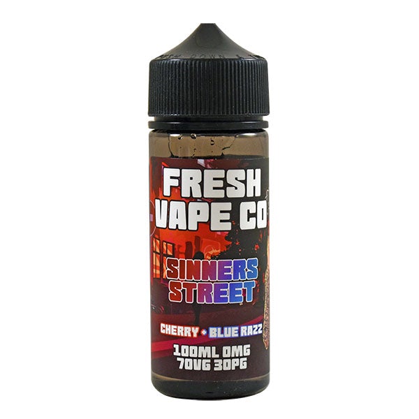 Fresh Vape Co. Sinners Street Cherry & Blue Razz 0mg 100ml Shortfill