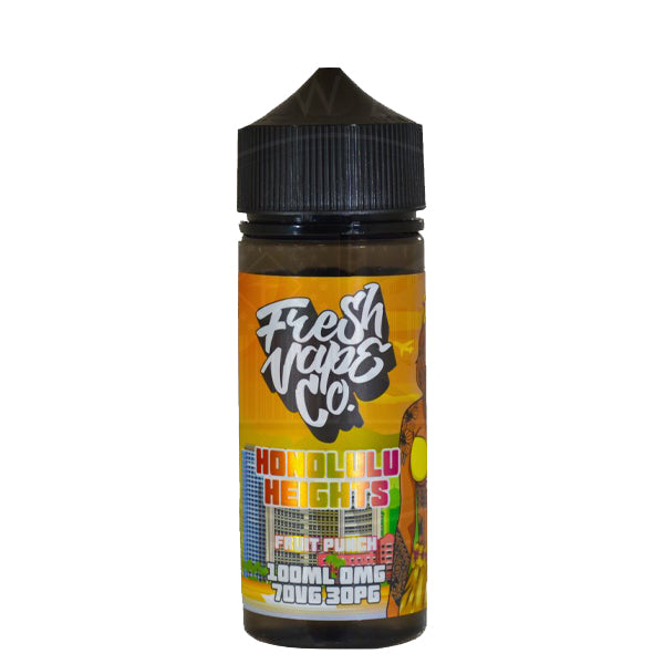 Fresh Vape Co Honolulu Heights Fruit Punch 0mg 100ml Shortfill