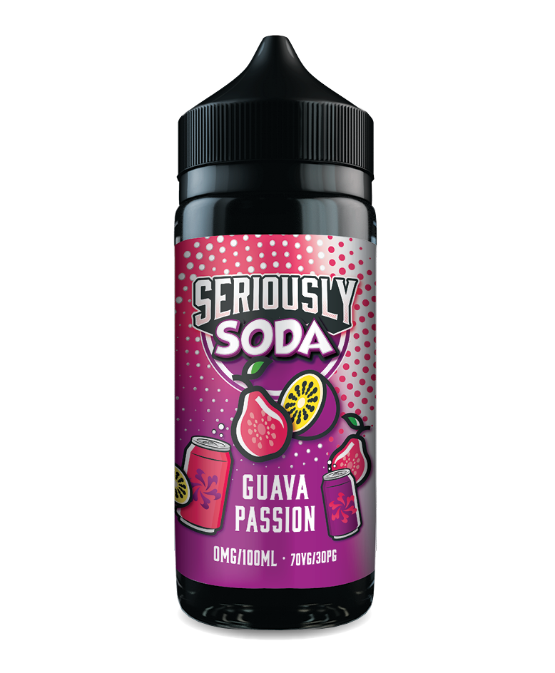 Seriously Soda Guava Passion 0mg 100ml Shortfill