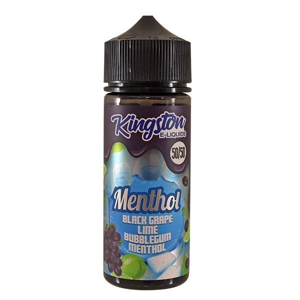 Kingston Menthol Black Grape Lime Bubblegum 0mg 100ml 50/50 Shortfill E-Liquid