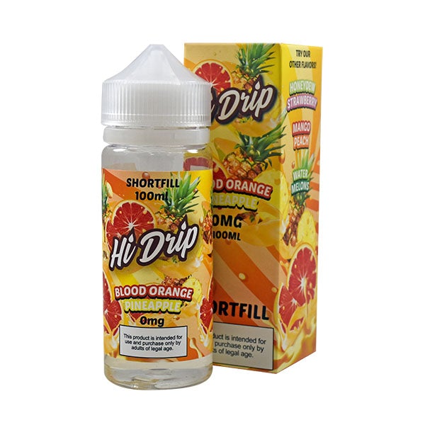 Hi Drip Blood Orange Pineapple 0mg 100ml Shortfill