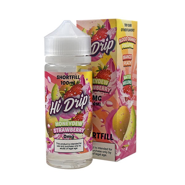 Hi Drip Honeydew Strawberry 0mg 100ml Shortfill