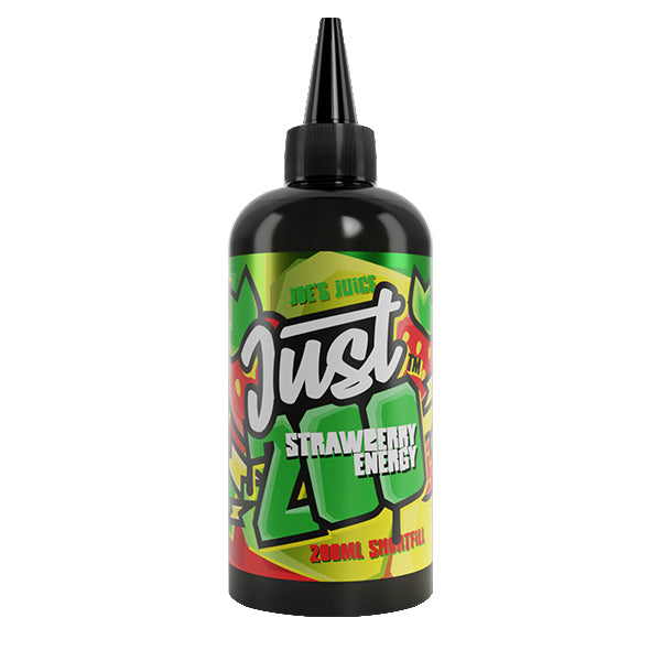 Just 200 by Joe's Juice Strawberry Energy 0mg 200ml Shortfill