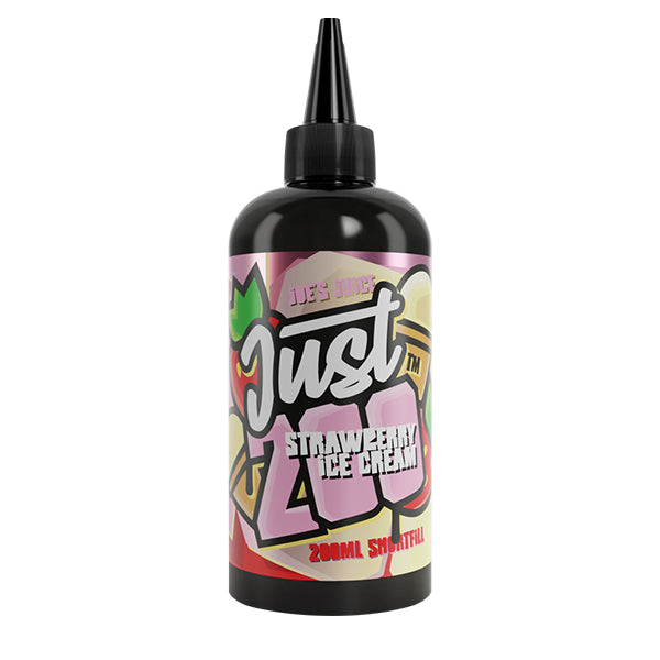 Just 200 by Joe's Juice Strawberry Ice Cream 0mg 200ml Shortfill