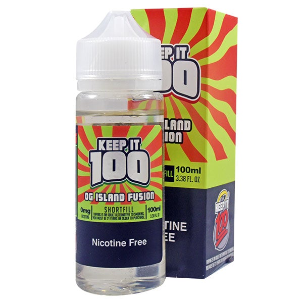 Keep It 100- OG Island Fusion 0mg 100ml Shortfill